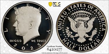 2025-S 50C Silver PR69DCAM