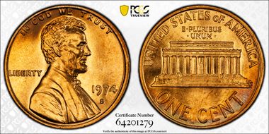 1974-S 1C MS64RD