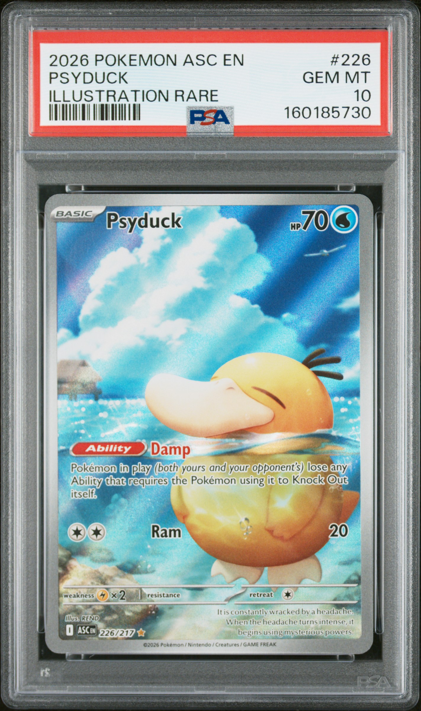 2026 #226 Psyduck PSA 10 Asc EN-Ascended Heroes