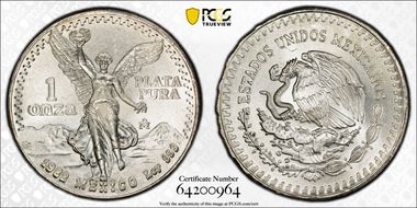 1982-Mo Onza Libertad Ag - DDO MS66