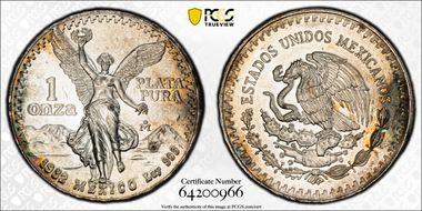 1982-Mo Onza Libertad Ag - DDO MS64
