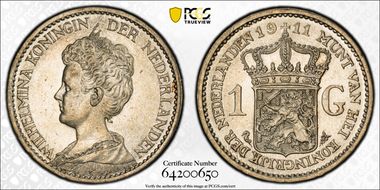 1911 Gulden MS63
