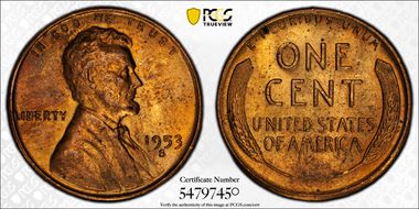 1953-S 1C MS64RB