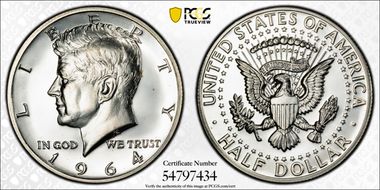 1964 50C Accented Hair PR65
