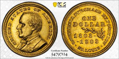 1903 G$1 LA Purchase, McKinley N1