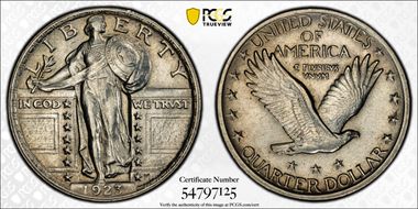 1923 25C AU58