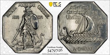 1925 AR Medal Norse American, Thick N1