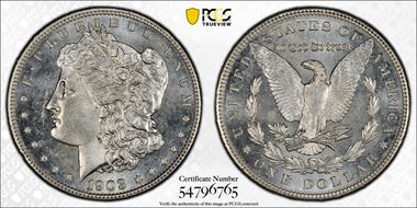 1903 $1 MS66PL