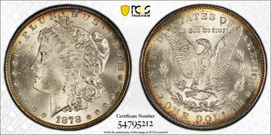 1878 7TF $1 VAM 141, Tripled Star MS64