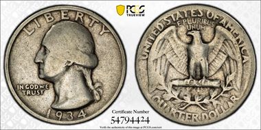 1934 25C Medium Motto G6