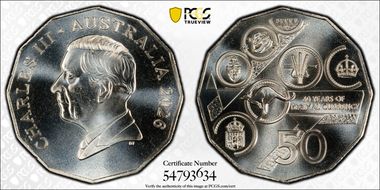 2026 50C Decimal Currency 60th Anniversary CuNi MS67