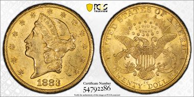 1883-CC $20 MS60