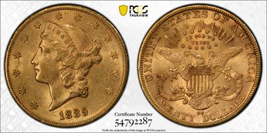 1889-CC $20 AU58