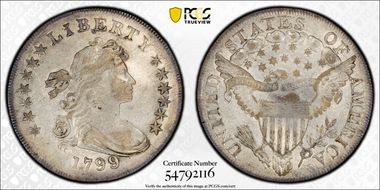 1799/8 $1 13 Reverse Stars XF45