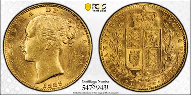 1883-M Sov S-3854A Shield MS62