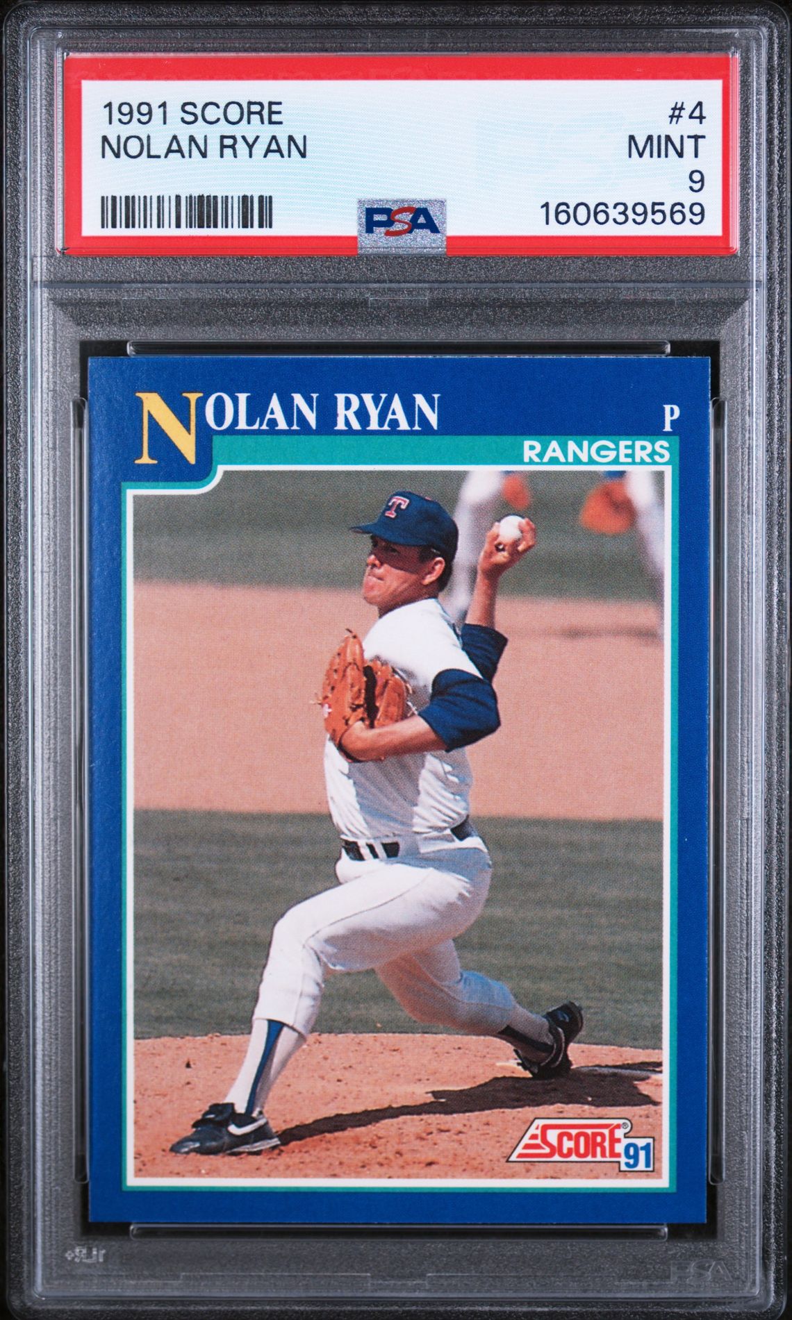 1991 Score Nolan Ryan #4 Mint 9 front