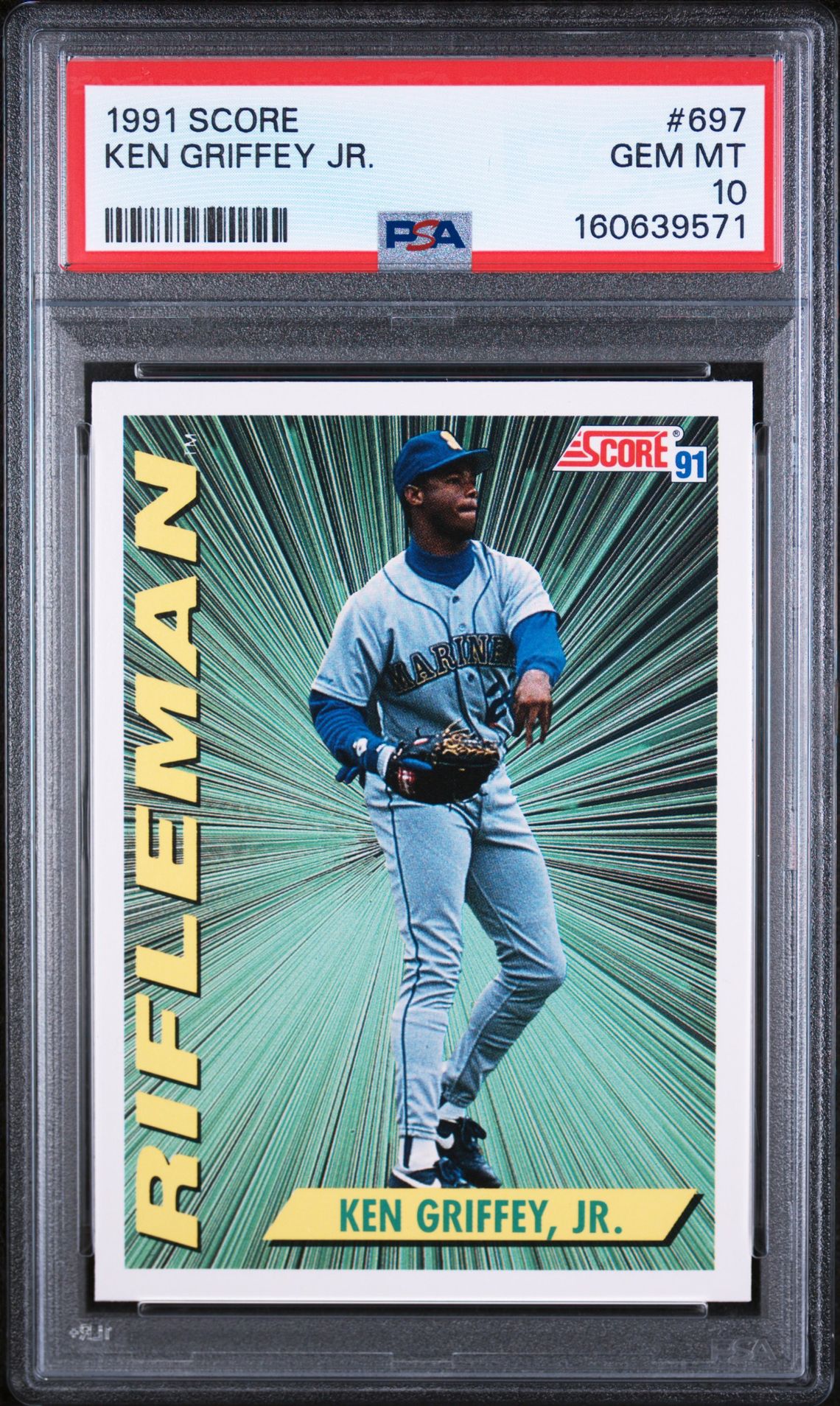 1991 Score Ken Griffey Jr. #697 Gem Mt 10 front