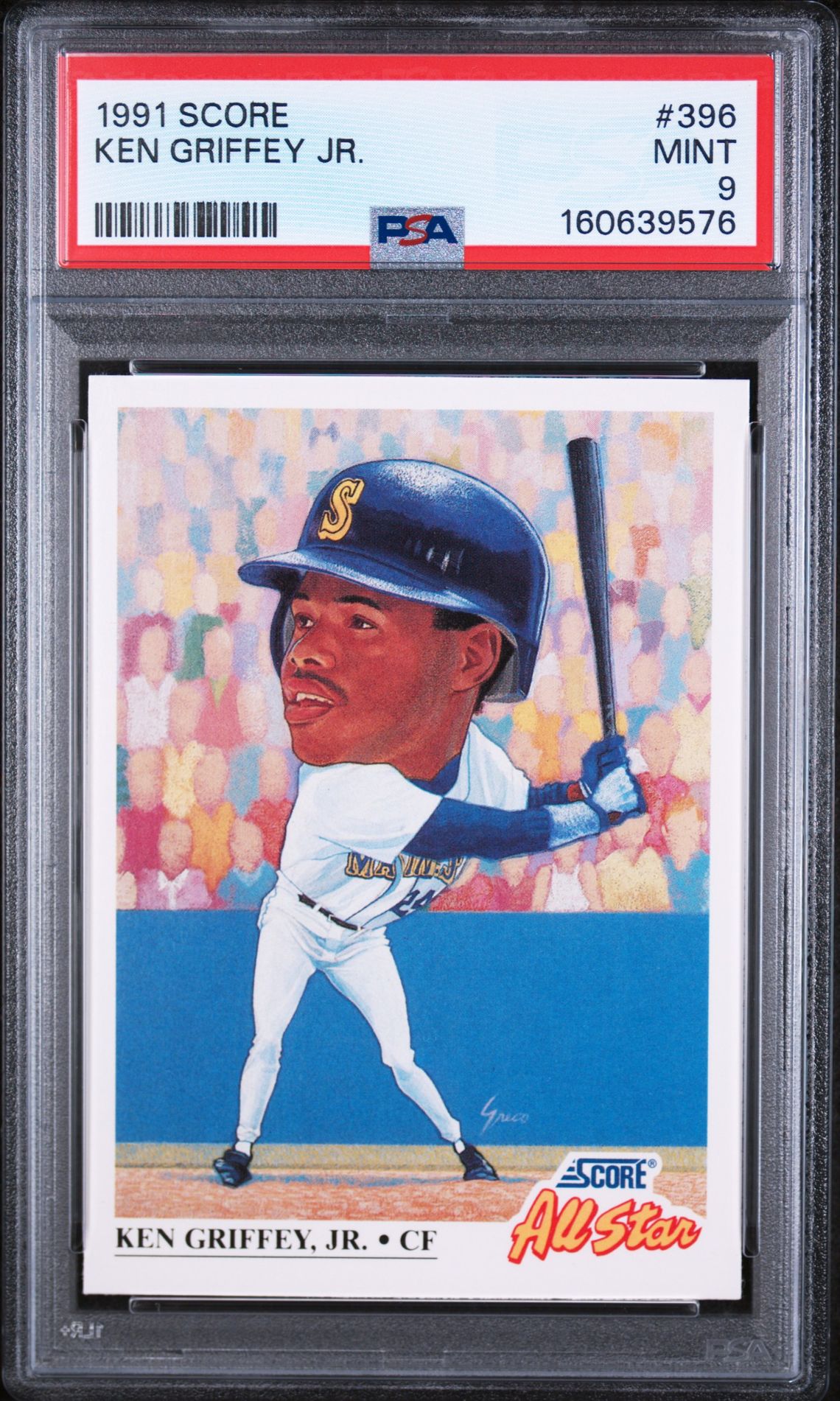 1991 Score Ken Griffey Jr. #396 Mint 9 front