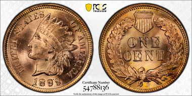 1899 1C MS64RD