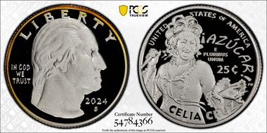 2024-S 25C Celia Cruz Silver PR70DCAM
