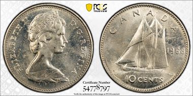 1968 10C Nickel - Philadelphia Mint MS64