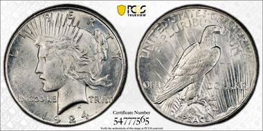 1924-S $1 MS63