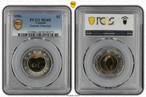 1996 $2 German Planchet MS68