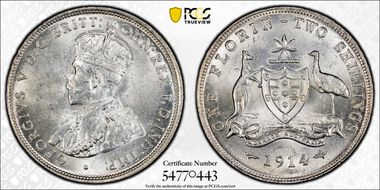 1914 Florin MS63