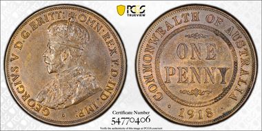 1918-I (c) 1D MS63BN