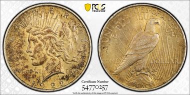 1922 $1 AU58