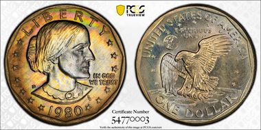 1980-D SBA$1 MS67