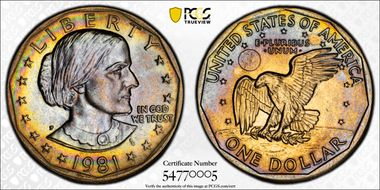 1981-P SBA$1 MS67