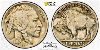 1918 5C 2 Feathers, FS-401 VF25