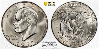 1977-D $1 MS64