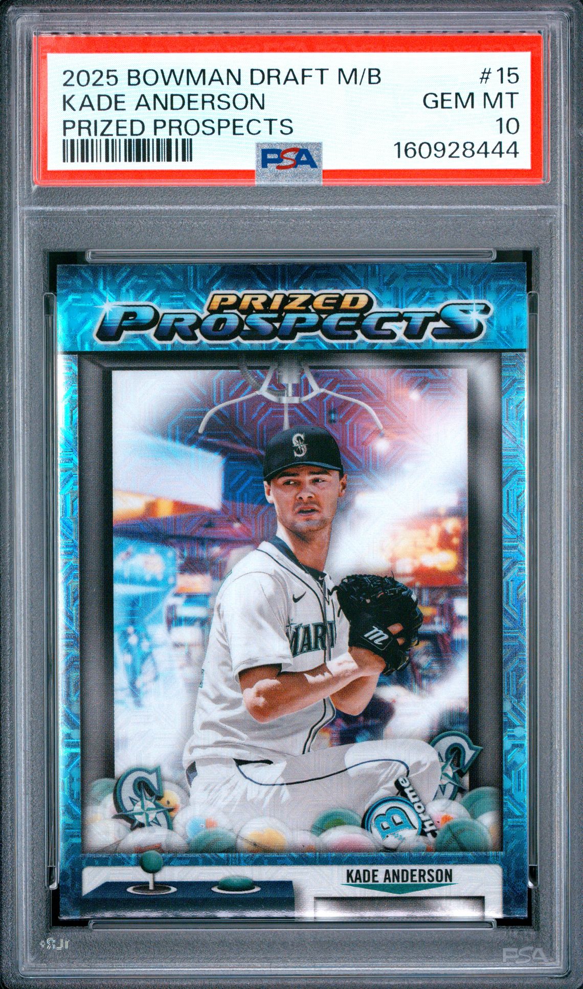 2025 Bowman Draft Mega Box Mega Box Prized Prospects Kade Anderson #15 Gem Mt 10 front