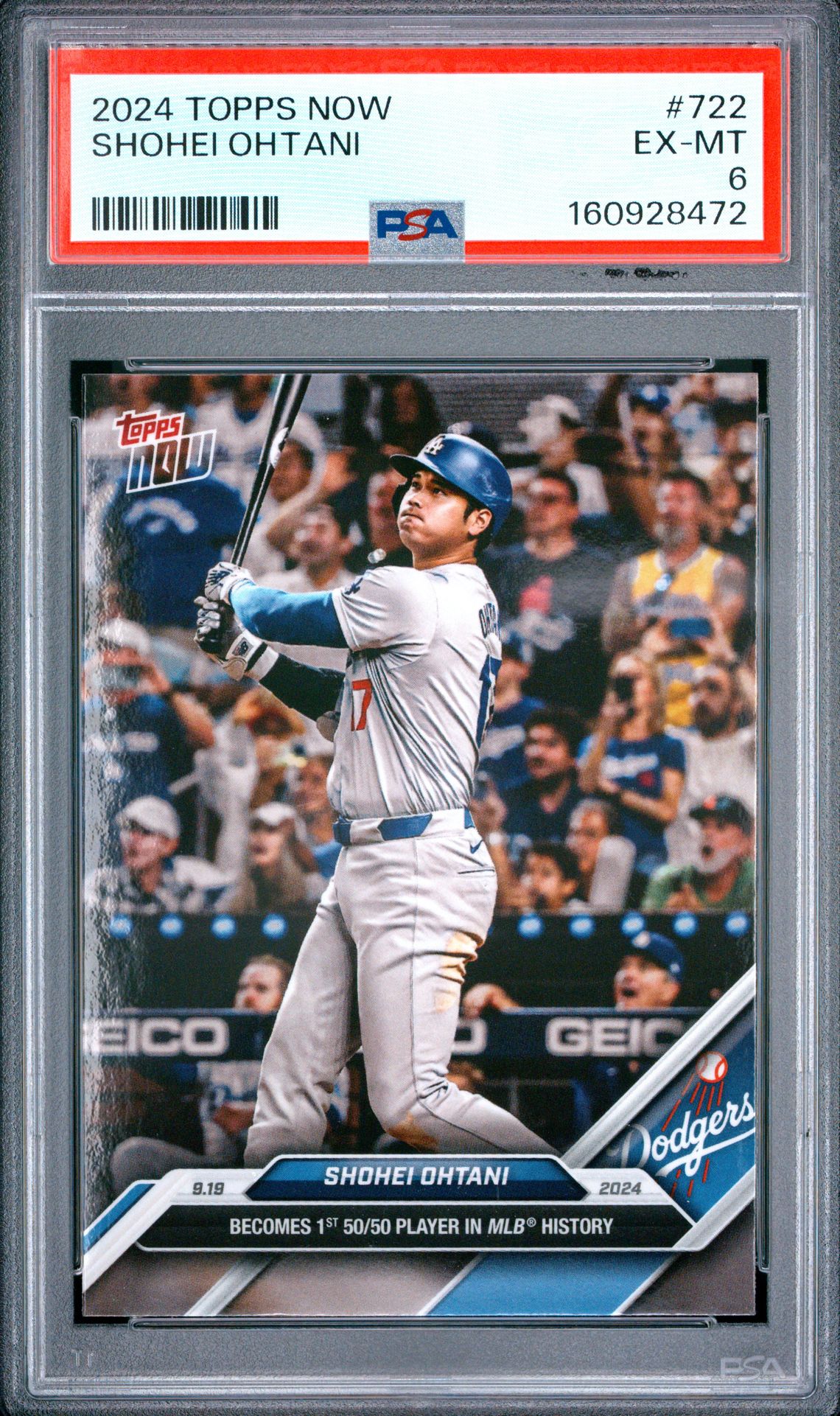 2024 Topps Now Shohei Ohtani #722 Ex-Mt 6 front