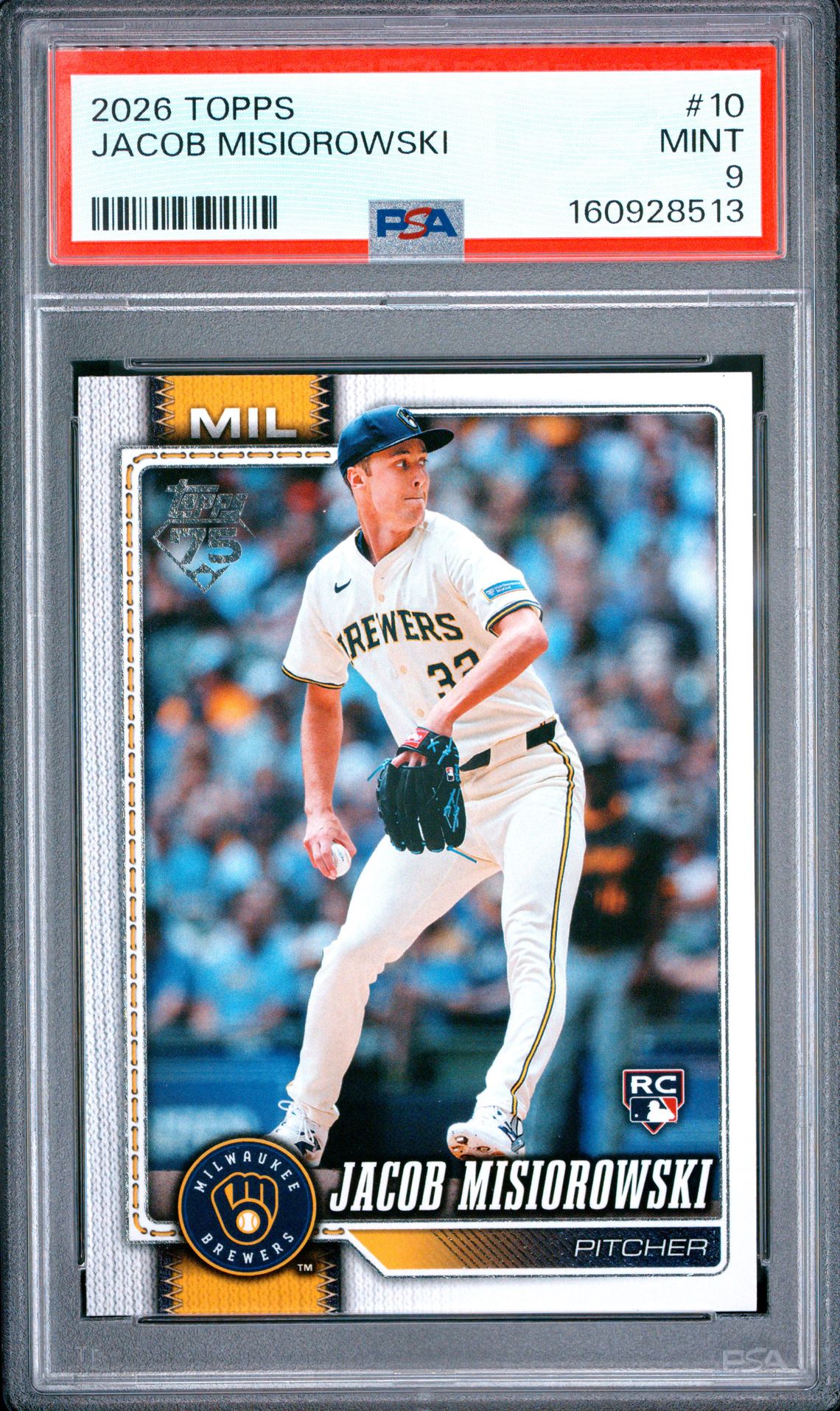 2026 Topps Jacob Misiorowski #10 Mint 9 front