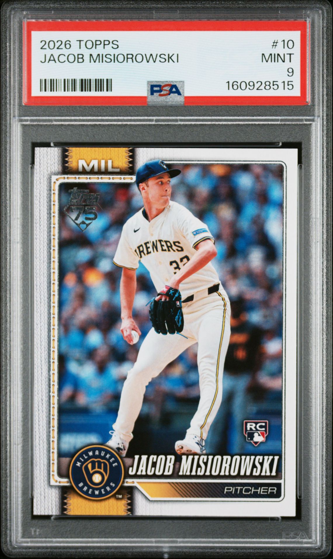 2026 Topps Jacob Misiorowski #10 Mint 9 front