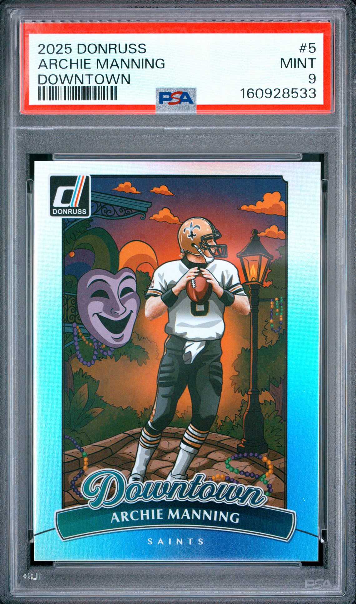 2025 Panini Donruss Downtown Archie Manning #5 Mint 9 front