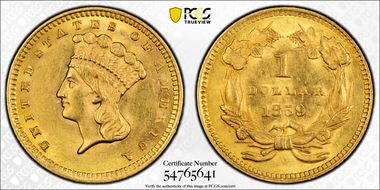 1859 G$1 MS62