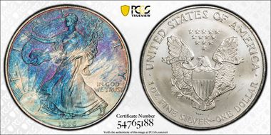 1996 $1 Silver Eagle N1