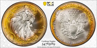 1998 $1 Silver Eagle N1