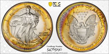 2003 $1 Silver Eagle N1
