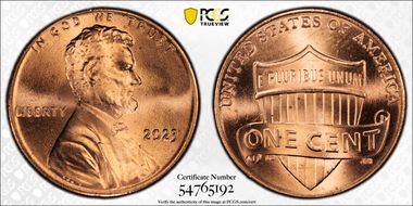 2023 1C Shield, Extra "V" MS65RD