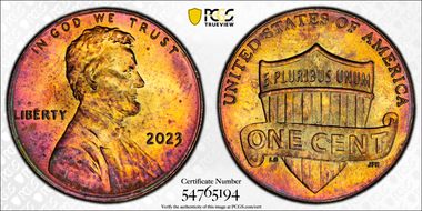 2023 1C Shield, Extra "V" MS64RB