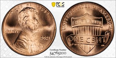 2023 1C Shield, Extra "V" MS65RD