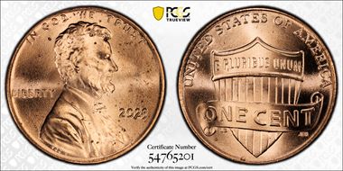 2023 1C Shield, Extra "V" MS64RD