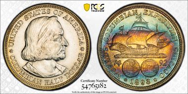 1893 50C Columbian N1