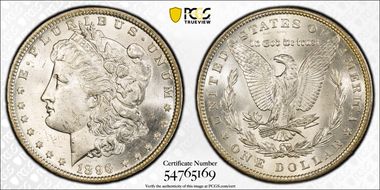 1896 $1 MS62