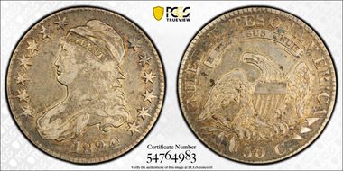 1824 50C Over Various Dates VF25
